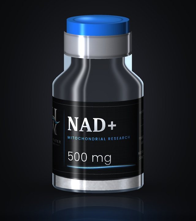 NAD+ 500mg vial with Highwater Labs label